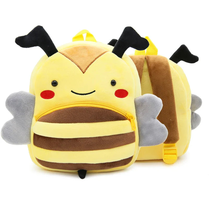 Cute Plush Animal Kids Backpack - Cartoon School Bag for Girls & Boys, Soft Preschool Backpack