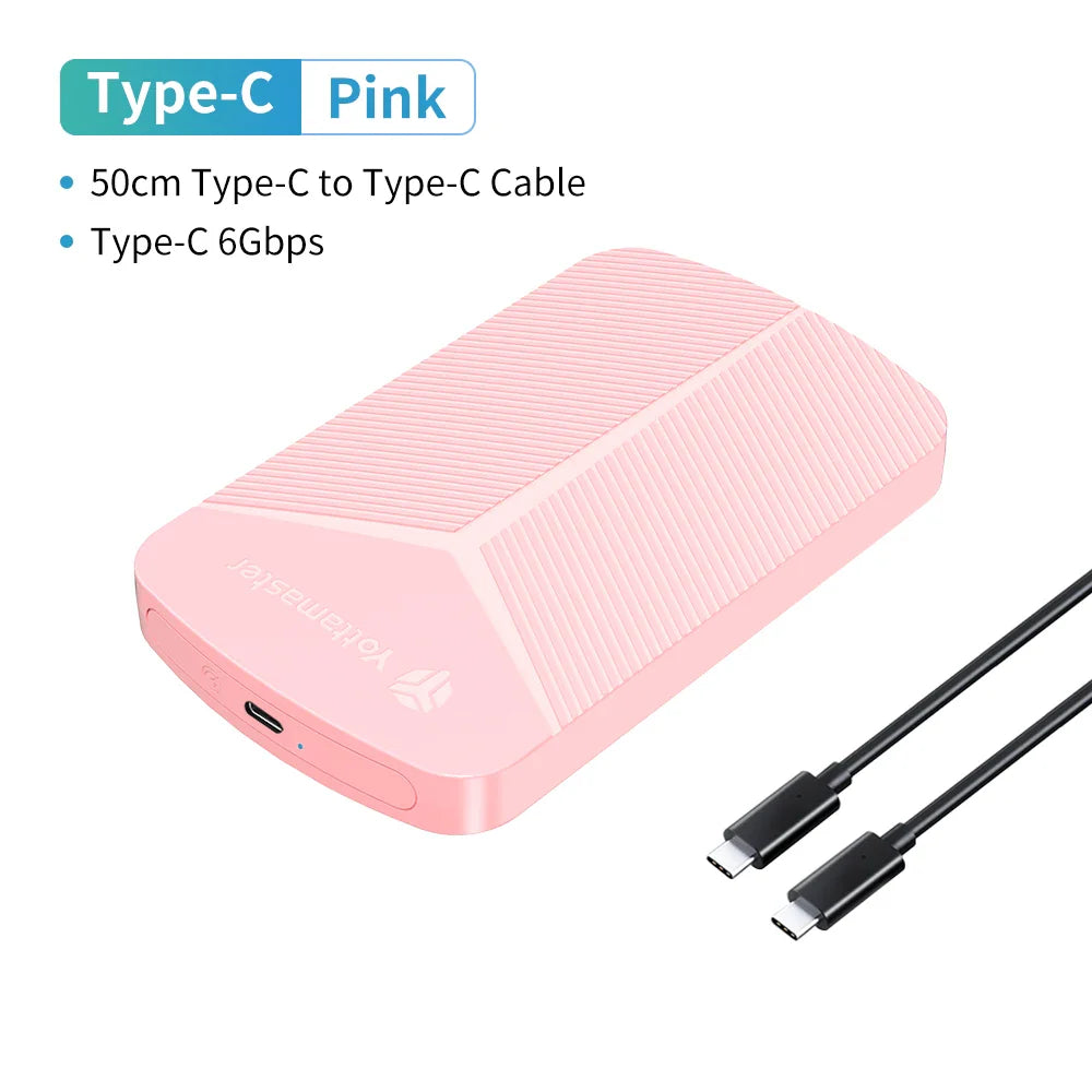 2.5-Inch SATA HDD/SSD Enclosure USB 3.0 UASP 6Gbps Adapter for Windows Mac Linux