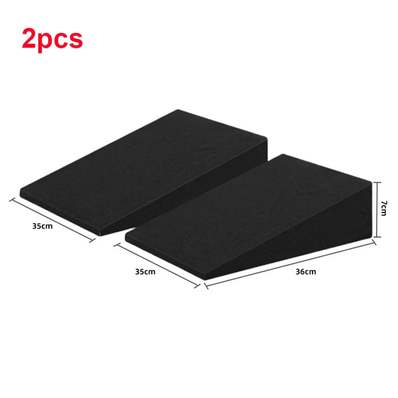 Memory Foam Car Seat Leveling Pad – Seat Leveler Cushion for Flat Rear Seat, Height Boost & Fatigue Relief (Black)