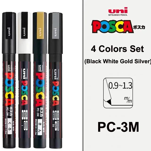 Permanent Acrylic Paint Marker Set – Quick-Dry Opaque Paint Pens for Graffiti, Crafts & Illustration