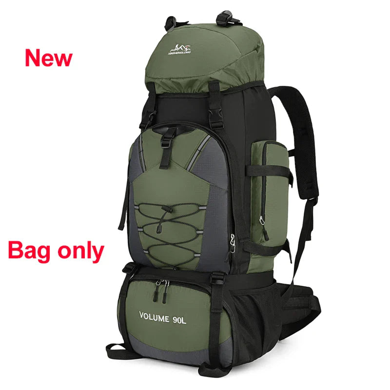 90L Waterproof Hiking & Camping Backpack — Large Capacity Trekking Rucksack for Travel (Unisex)