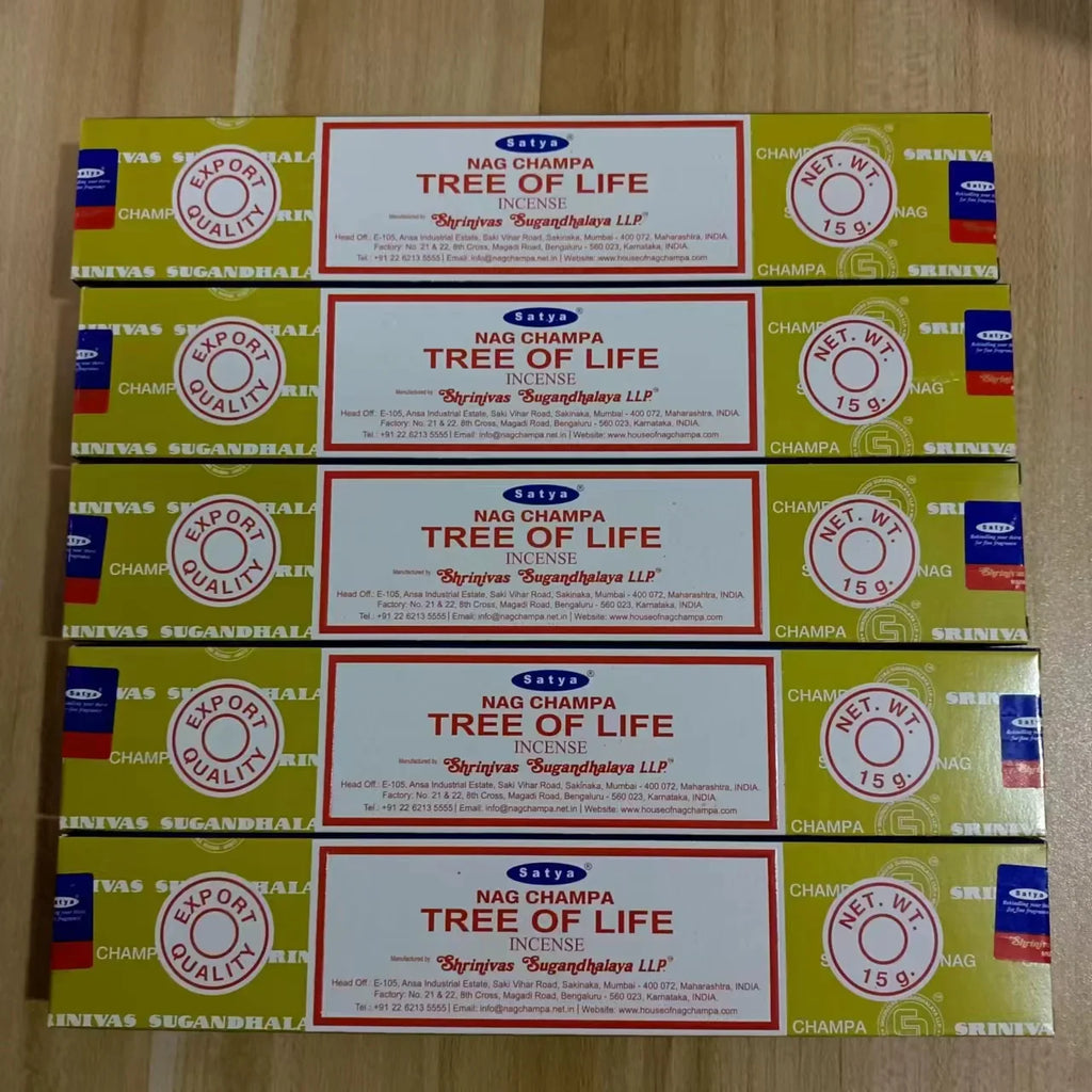 5-Box Nag Champa Incense Sticks — 50–60 Handmade Sticks (20 cm / 8 in) Sandalwood & White Sage Home Fragrance
