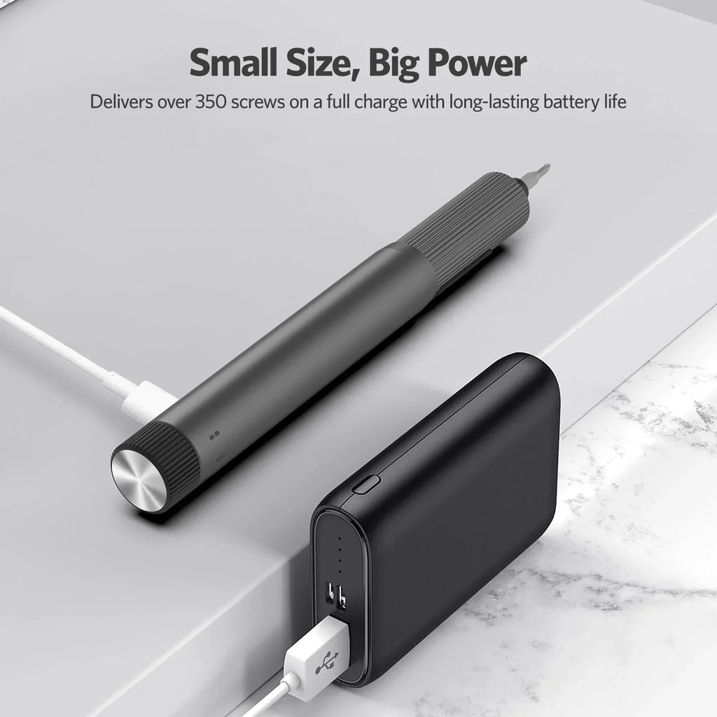 Electric Precision Screwdriver Kit for Phone & Electronics Repair, USB Rechargeable, 25-in-1 Bits, Dual-Speed
