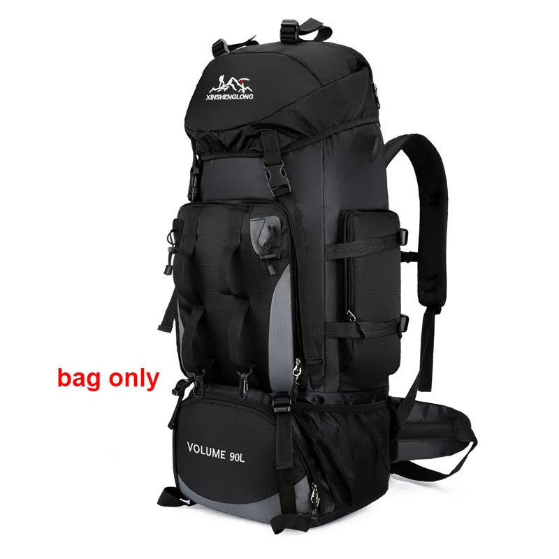 90L Waterproof Hiking & Camping Backpack — Large Capacity Trekking Rucksack for Travel (Unisex)