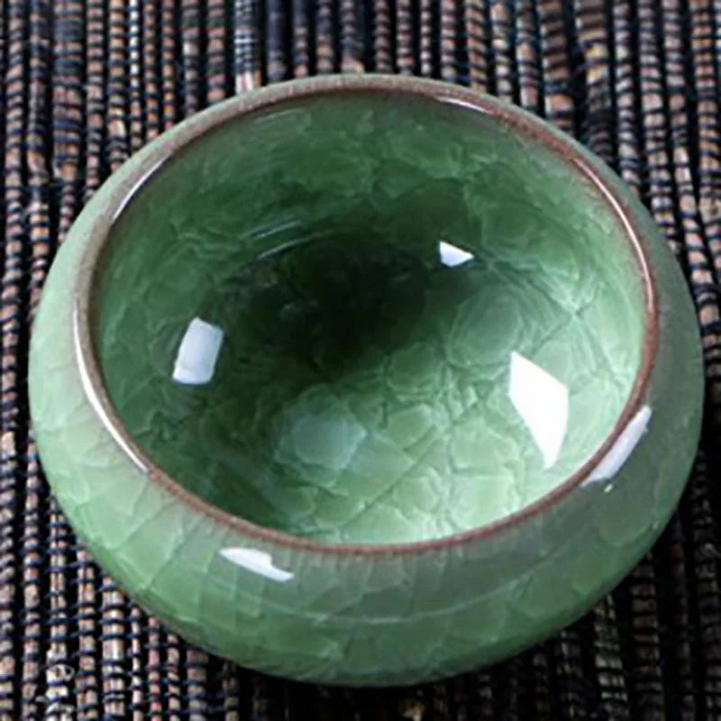 Handmade Ice Crack Ceramic Candlestick Decorative Candle Holder for Home, Party & Wedding
