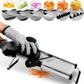 Adjustable Stainless Steel Mandoline Slicer Vegetable & Fruit Cutter for Potato, Tomato, Onion, Carrot