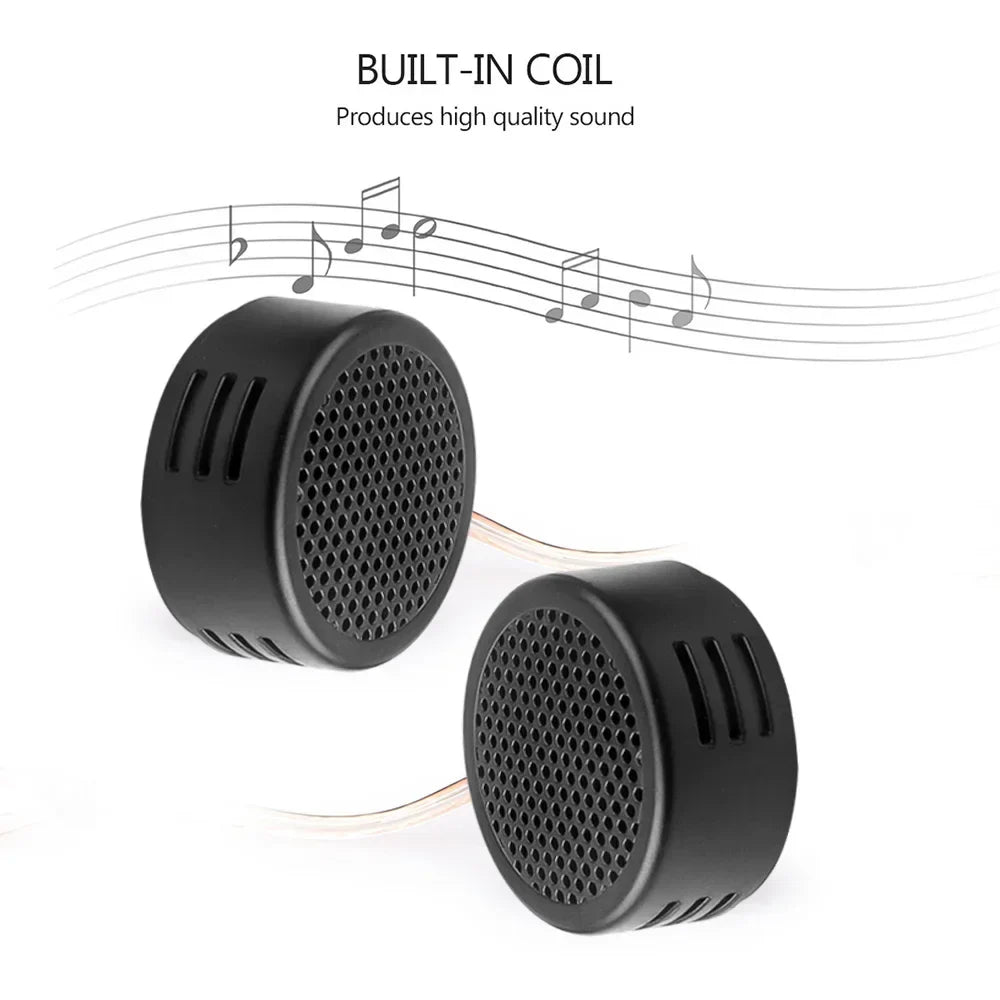 2-Pack 500W Car Tweeter Speakers High-Efficiency Dome Tweeters for Car Audio Systems