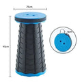 Portable Folding Telescopic Stool – Lightweight Collapsible Plastic Camping & Fishing Chair with Carry Handle, Supports up to 500 lb (≈227 kg)