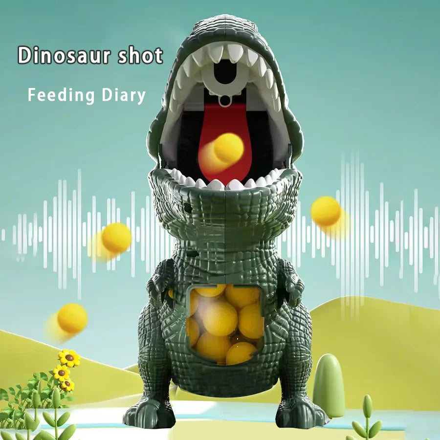 Tyrannosaurus Rex Dinosaur Soft Bullet Blaster - Interactive Parent-Child Puzzle Toy for Kids Ages 3-6