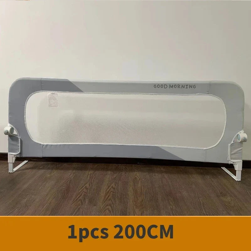 Foldable Baby Bed Rail Guard – Anti-Fall Safety Barrier for Infants & Kids, 150/180/200 x 70 cm (59/71/79 x 27.6 in)