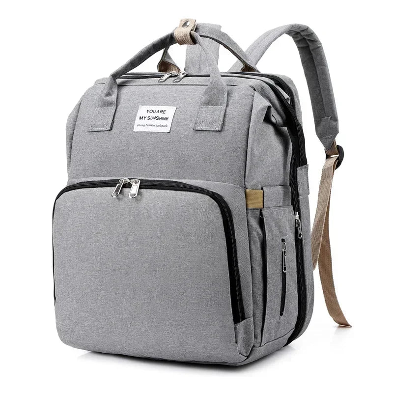 Large Capacity Mommy Diaper Bag Backpack with Changing Mat, 36–55L Baby Nursing & Nappy Organizer