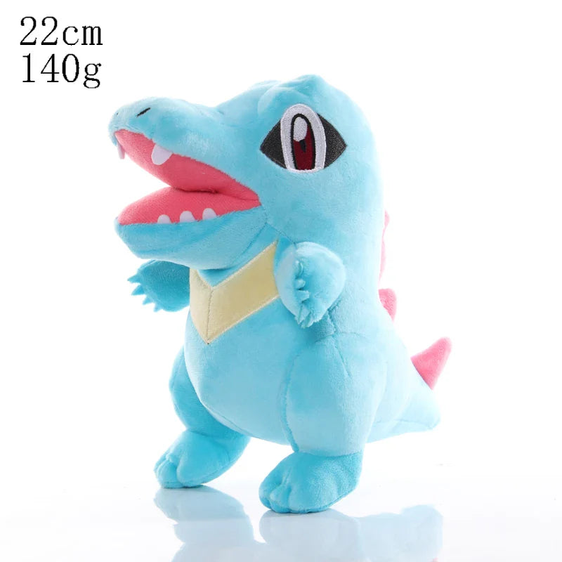 Pikachu & Friends 8 in (20 cm) Plush Stuffed Animal — Pikachu Charmander Squirtle Bulbasaur Eevee Scorbunny Gengar Snorlax Christmas Gift