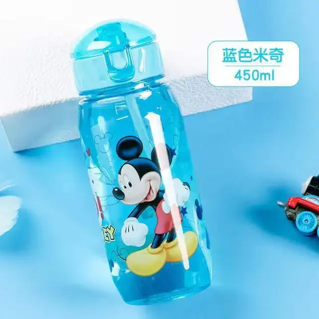 Kawaii Kids Water Bottle with Straw - BPA-Free Ceramic Cute Cartoon Drinkware