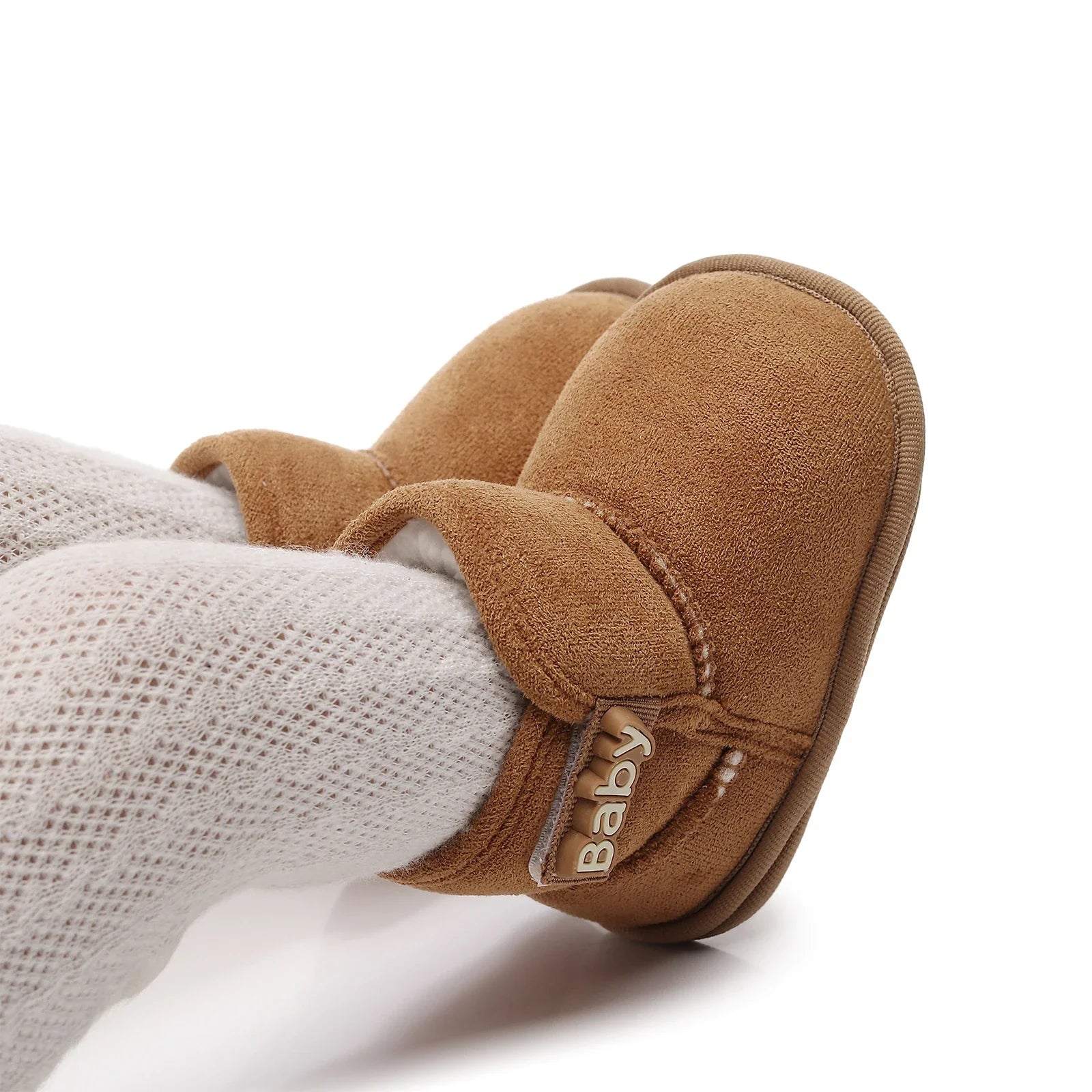 Baby Winter Ankle Boots Non-Slip Fleece Lined Soft Sole Toddler Infant Shoes 0-18 Months