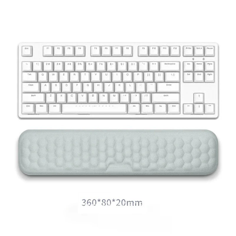2-Piece Memory Foam Wrist Rest Set — Ergonomic Keyboard & Mouse Support with Non-Slip Base for Laptop & Desktop