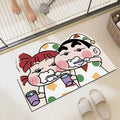 Quick-Dry Anime Shower Mat - Soft Absorbent Cartoon Bath Rug for Bathroom and Home Gift