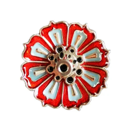 Lotus Alloy Incense Holder Small 1-Pack - Incense Burner for Sticks, Cones & Coils, Home Meditation Decor