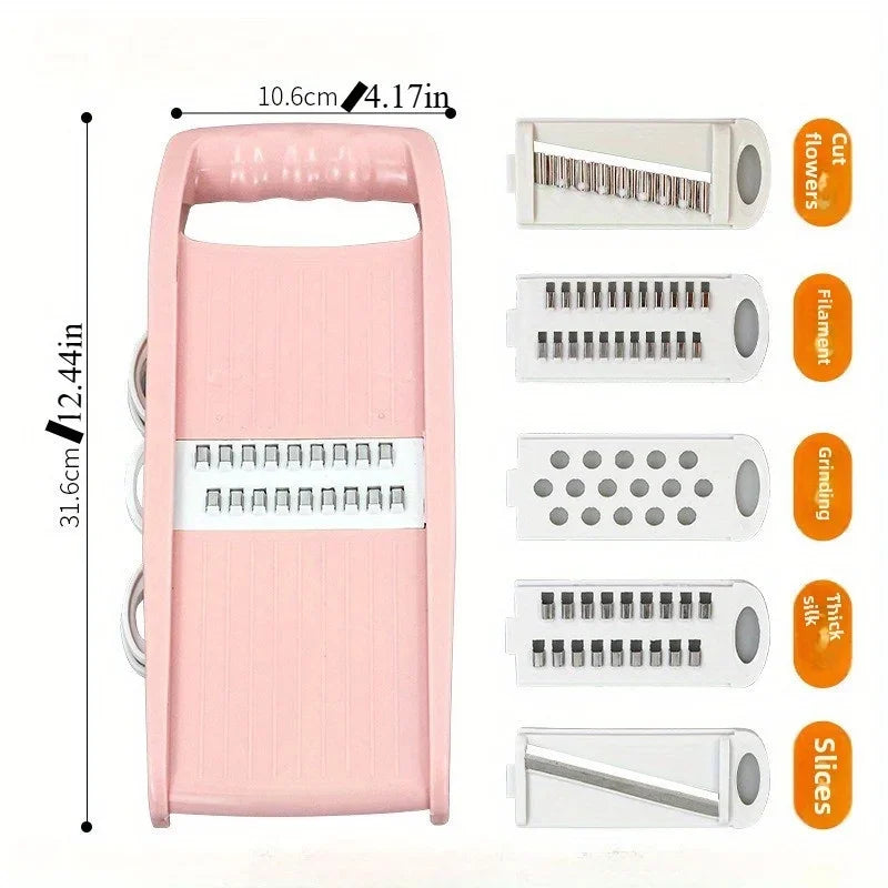 7-in-1 Mandoline Slicer – Multi-Function Vegetable & Cheese Grater for Potato, Carrot, Cucumber