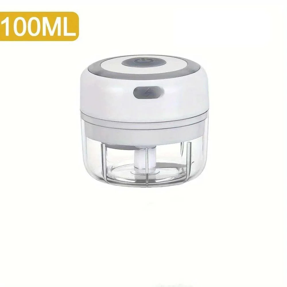 250ml (8.5 fl oz) Stainless Steel Electric Garlic & Ginger Chopper Mini Food Shredder