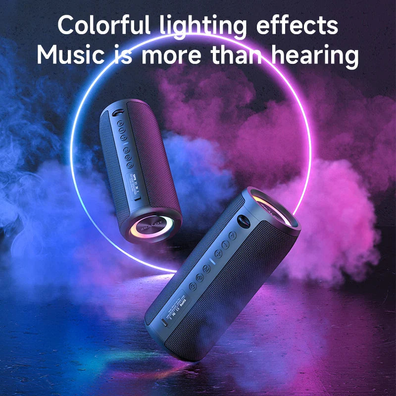 40W Portable Bluetooth Speaker – 3D Stereo Deep Bass, IPX5 Waterproof, TWS Wireless Boom Box