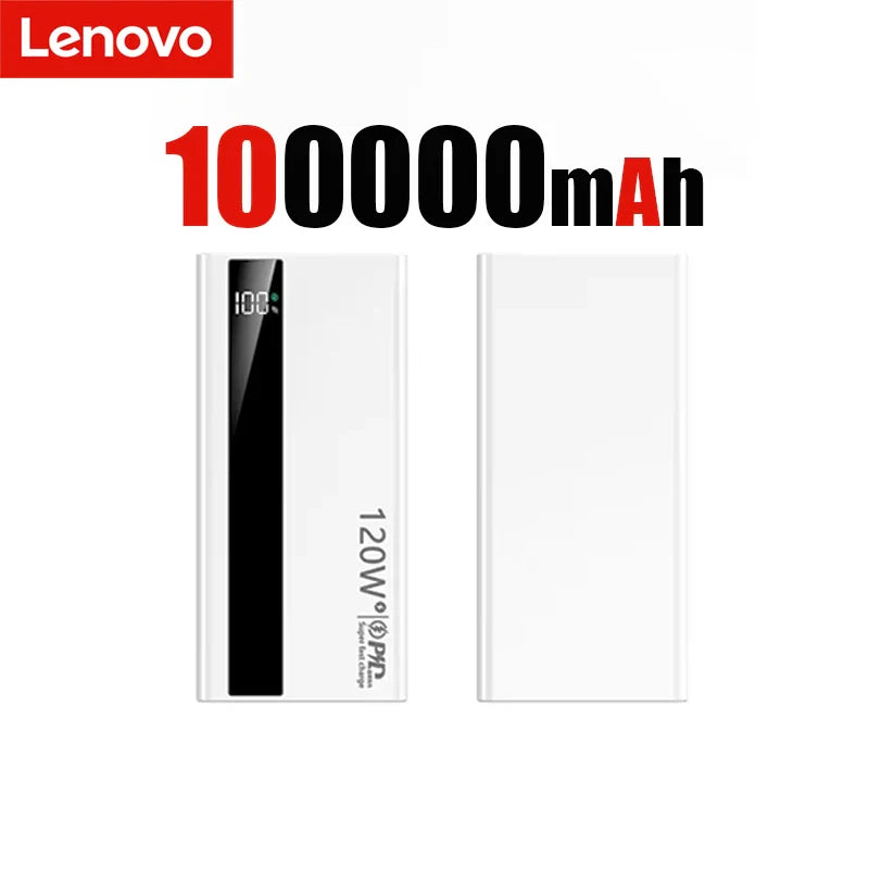 500000mAh 120W Fast Charging High-Capacity Portable Power Bank External Battery Charger for iPhone & Samsung
