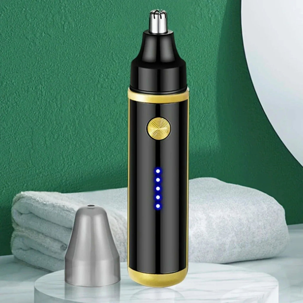 Rechargeable Electric Nose Hair Trimmer - Washable Automatic Painless Unisex Groomer