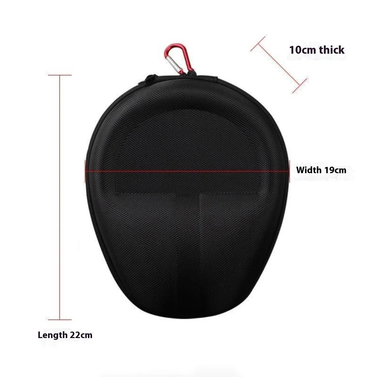 Protective Carrying Case for Over-Ear Headphones — Shockproof, Drop & Pressure Resistant Portable Pouch