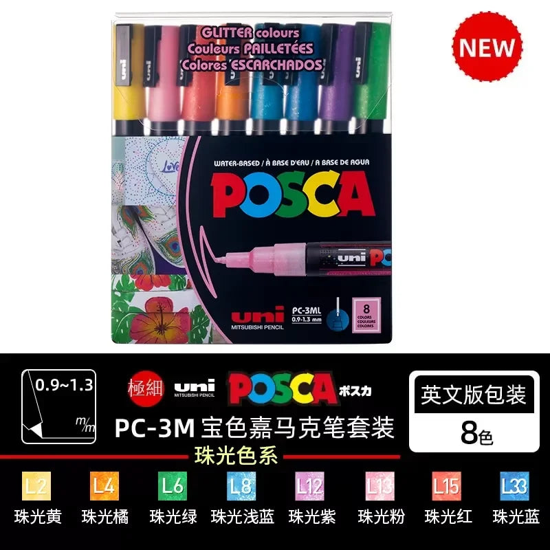 Acrylic Paint Marker Set – Waterproof Permanent Paint Pens for Fabric, Glass, Metal & Rock, Fine/Medium/Broad Tips, Assorted Color Packs