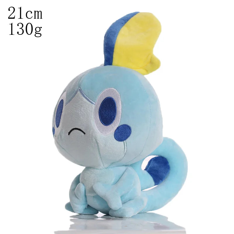 Pikachu & Friends 8 in (20 cm) Plush Stuffed Animal — Pikachu Charmander Squirtle Bulbasaur Eevee Scorbunny Gengar Snorlax Christmas Gift