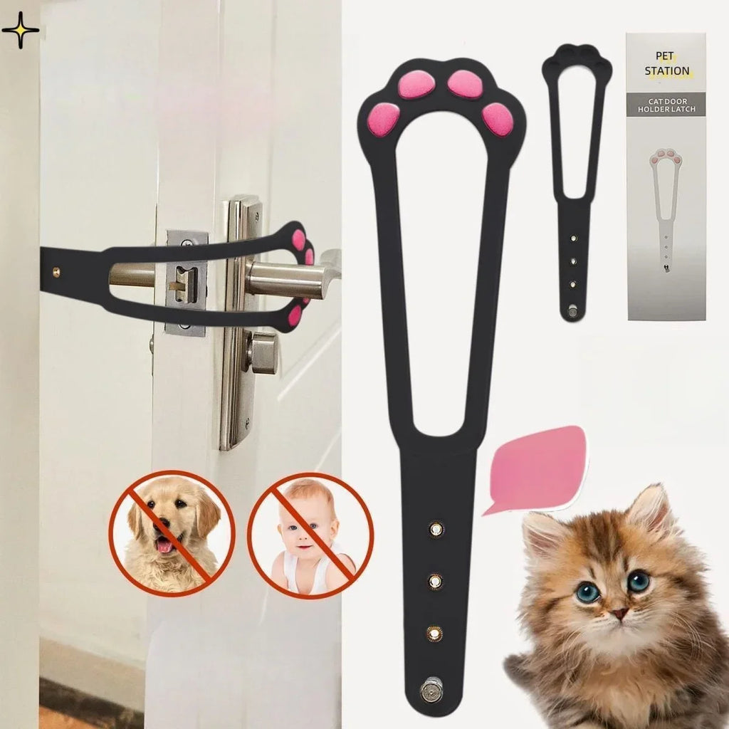 No-Drill Cat & Small Dog Door Vent — Adjustable Pet Entry Gap for Bedroom and AC Rooms