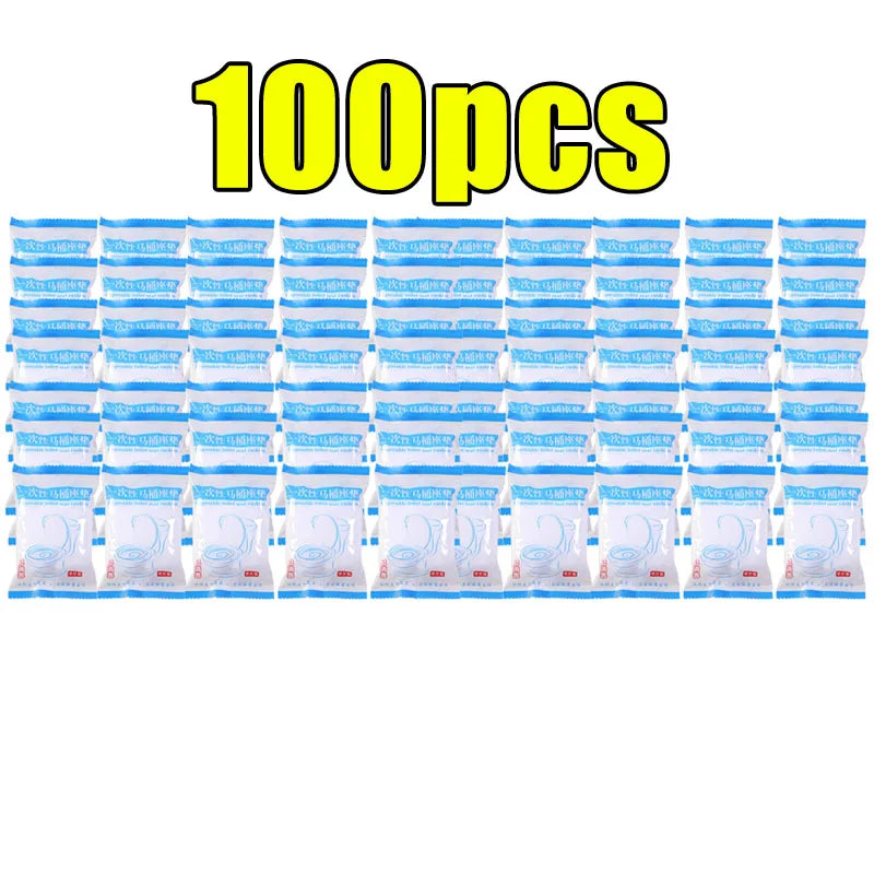 Disposable Waterproof Non-Woven Toilet Seat Covers - Single-Use Travel & Hotel Sanitary Seat Protectors