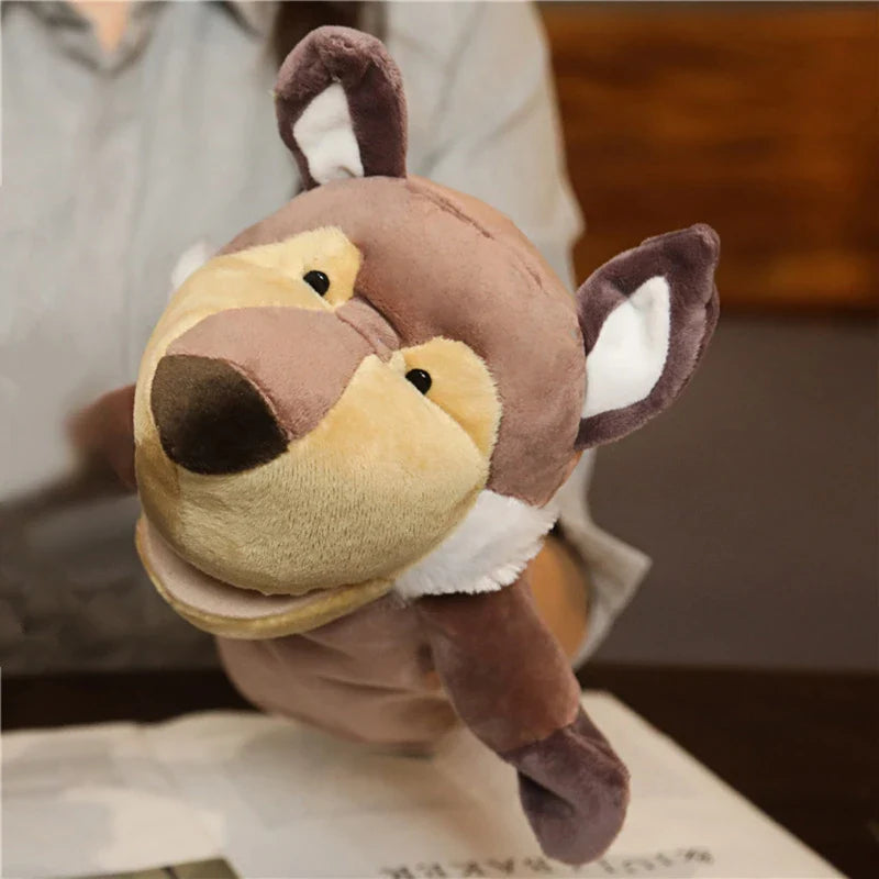 Cartoon Hand & Finger Plush Puppets — Soft Hand Puppet for Kids Party Favors & Family Fun