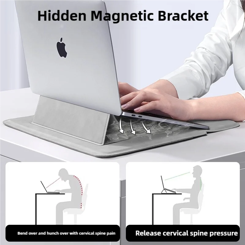 Laptop Sleeve PU Liner Bag — Fits 13, 13.6, 14, 15, 15.6 & 16-Inch (33–40.6 cm) Laptops and Notebooks, Unisex