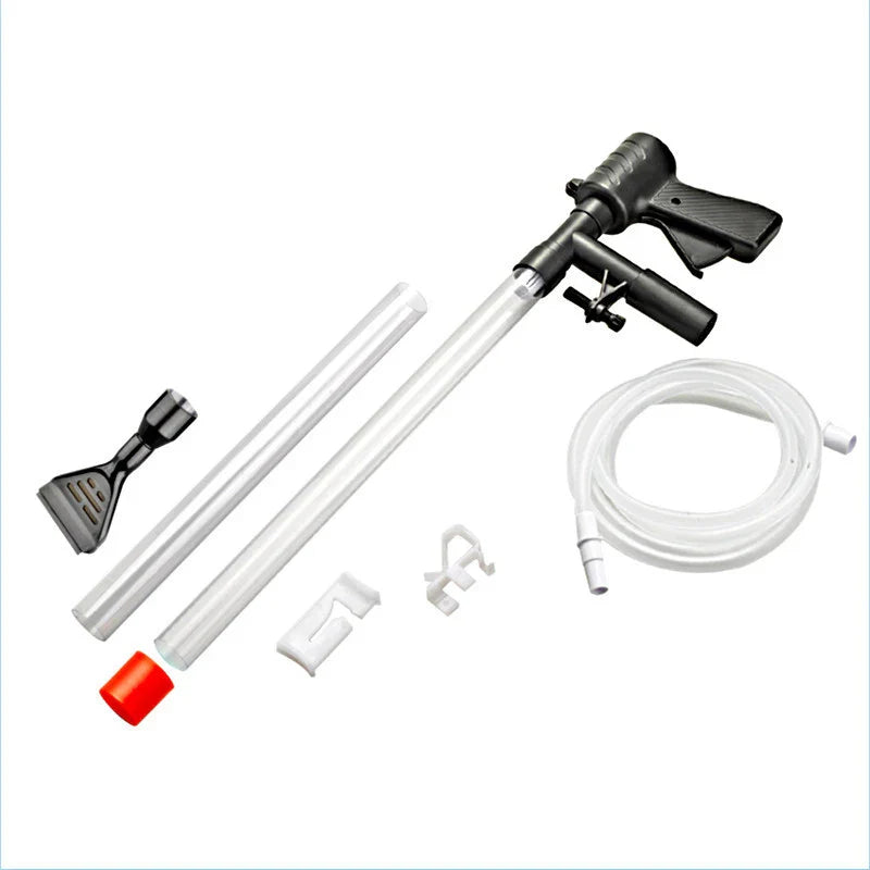 Manual Aquarium Gravel Vacuum Siphon Pump for Water Changes – Sand & Gravel Cleaner with 2m (6.6 ft) Hose