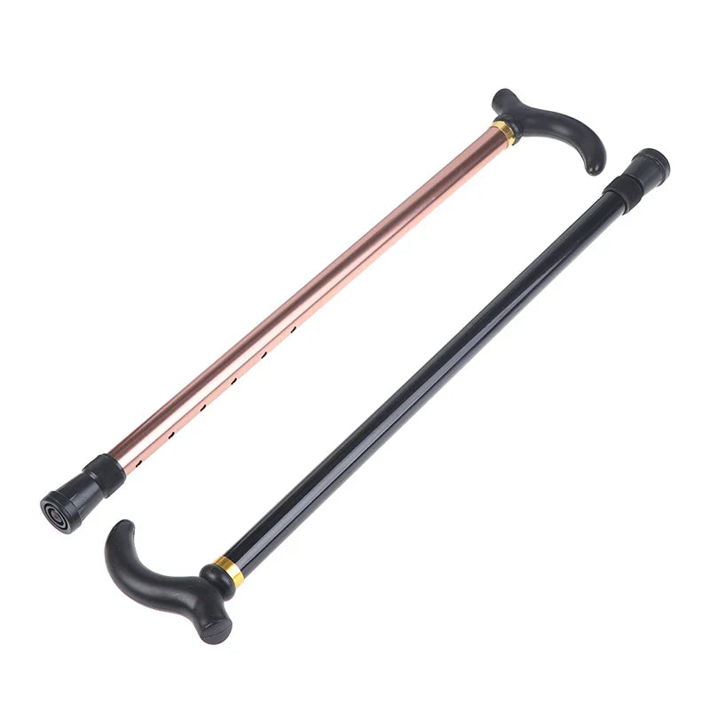 Adjustable Telescopic Aluminum Walking Cane T-Handle 75–90 cm (29.5–35.4 in) Anti-Skid Rubber Tip