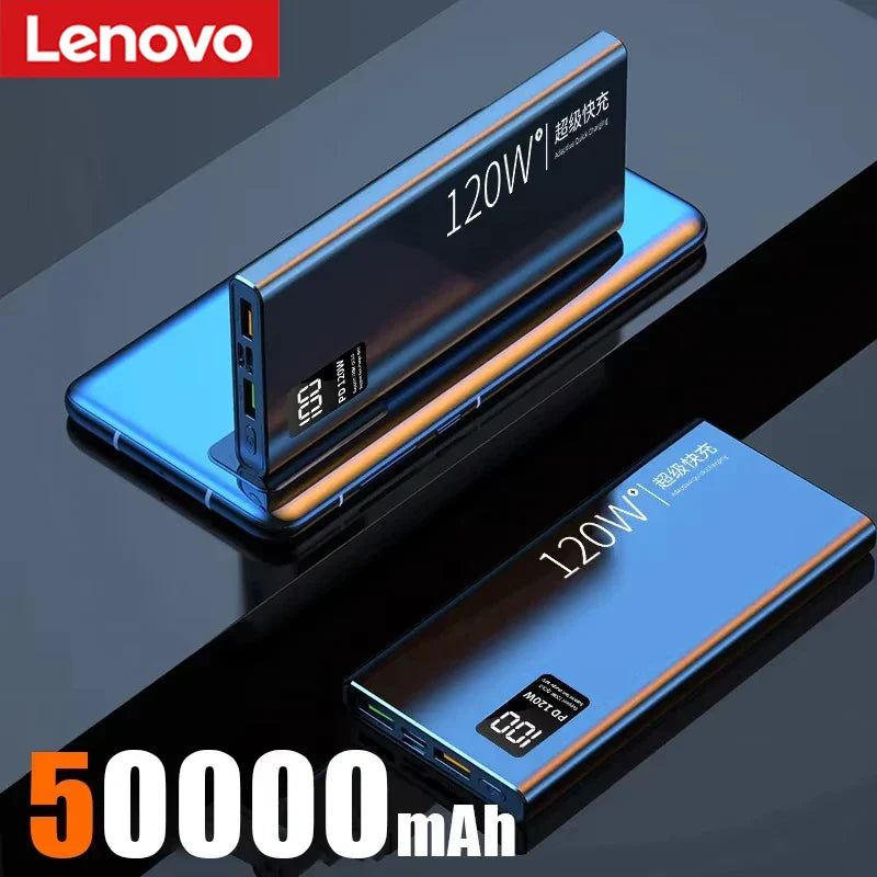 120W Portable Power Bank – USB-C Fast Charging, Digital Display, 50,000–200,000mAh Options – Battery Charger for Smartphones, Tablets & Laptops