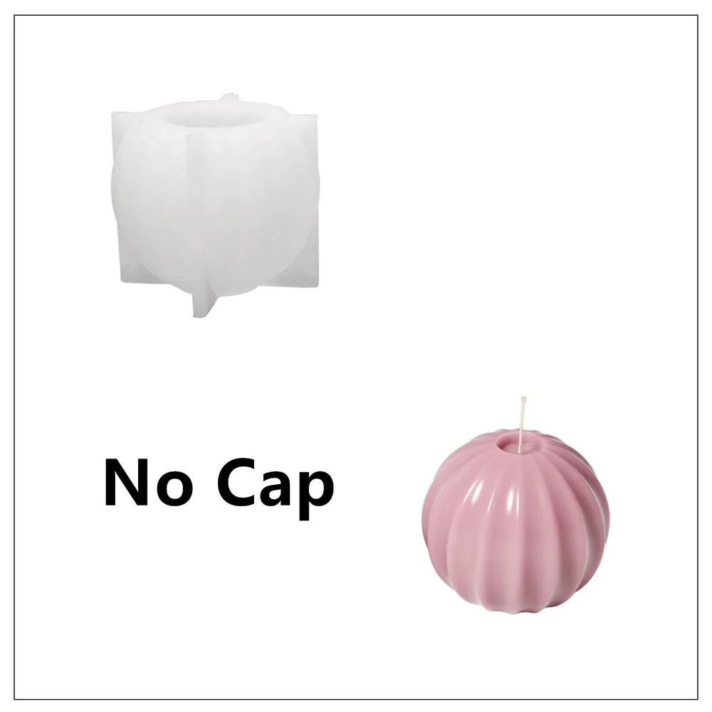 DIY Christmas Bauble & Tree Candle Silicone Mold Set, 3 Sizes, Platinum Silicone for Scented Candle Making
