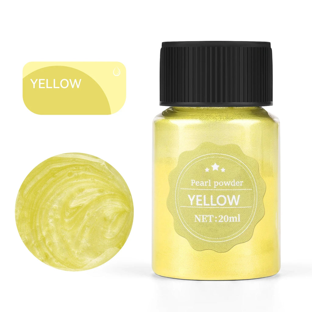 20ml (0.68 fl oz) Pearlescent Mica Powder - Pearl Pigment for Resin, Jewelry, Candles & Nail Art