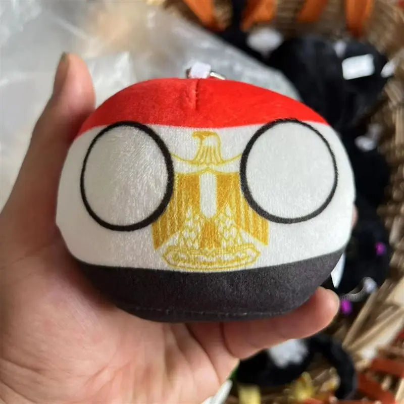 Polandball Countryball Plush Keychain 10 cm (3.9 in) 70 Designs Country Ball Pendant Stuffed Toy for Kids