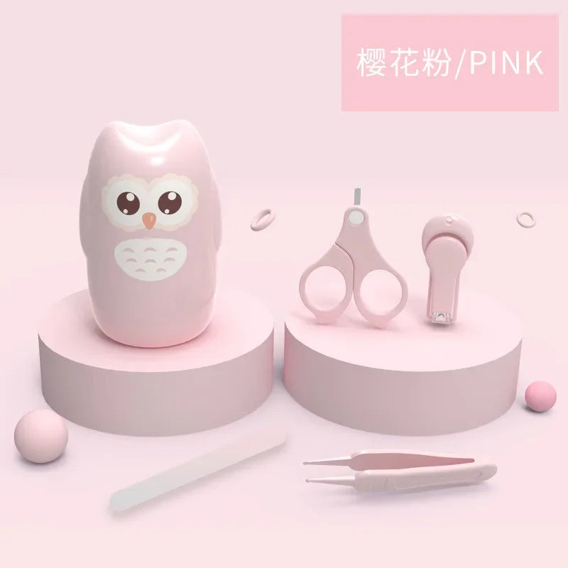 Newborn & Infant Baby Nail Care Kit, Safety Nail Scissors Trimmer Tweezers with Storage Box