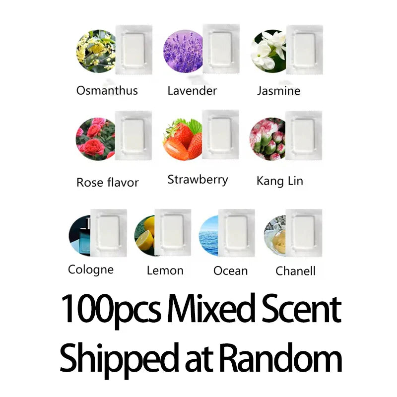 Car Air Vent Aromatherapy Tablets — Solid Fragrance Pads for Air Vents, 10/50/100/500 Pack