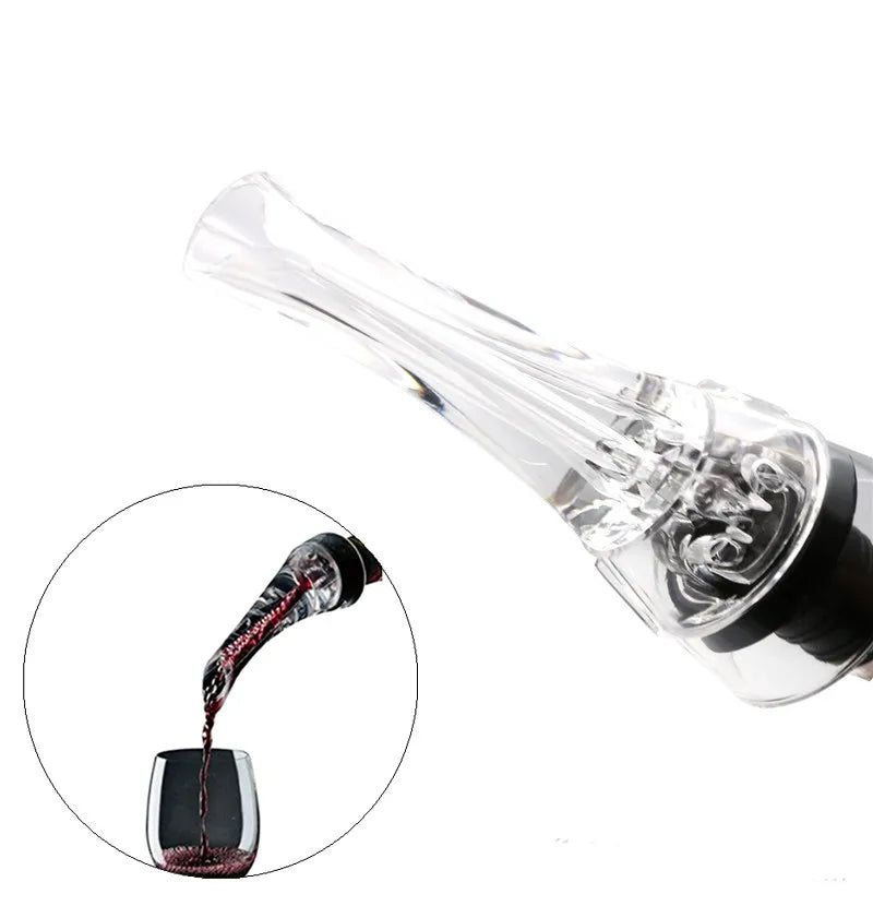 1/2 Pack Wine Aerator Pourer – Fast Aerating Bottle Spout for Red Wine, Drip-Free Pourer and Stopper