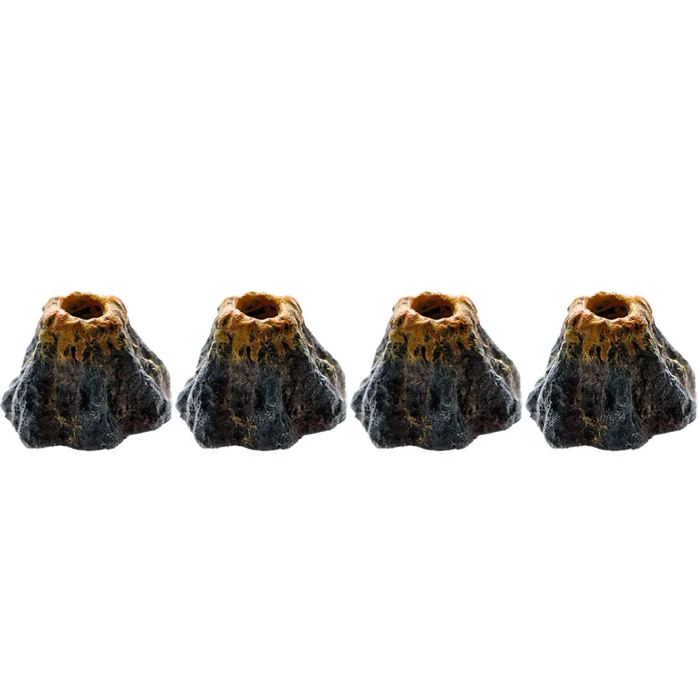 Volcano Air Stone Aquarium Decoration Bubble Rock Oxygen Diffuser Plate for Fish Tank