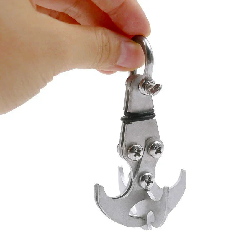 Multifunction Stainless Steel Folding Survival Claw Hook for Camping & Outdoor (8 x 4 cm / 3.1 x 1.6 in)