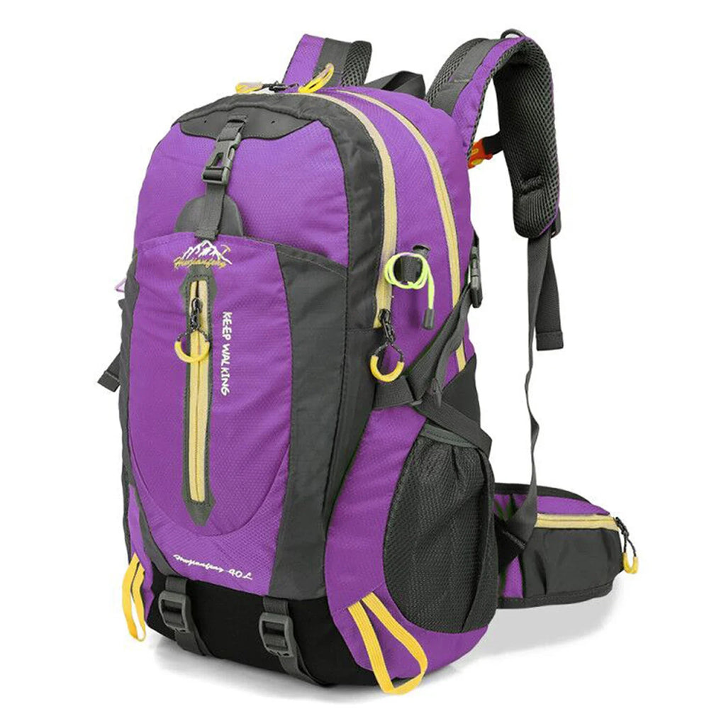 40L Water-Resistant Travel Backpack - Unisex Hiking & Camping Daypack for Men & Women