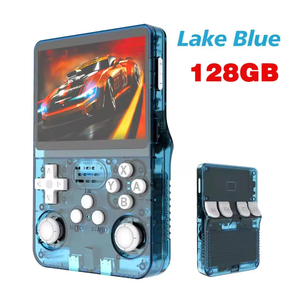 Retro Handheld Game Console 3.5-inch (8.9 cm) IPS Screen Portable Linux Video Player - 64GB/128GB, 15,000 Games