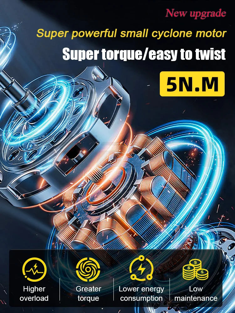 68-in-1 Precision Electric Screwdriver Set – 5-Torque Adjustable LED Light Mobile Phone & iPad Repair Kit