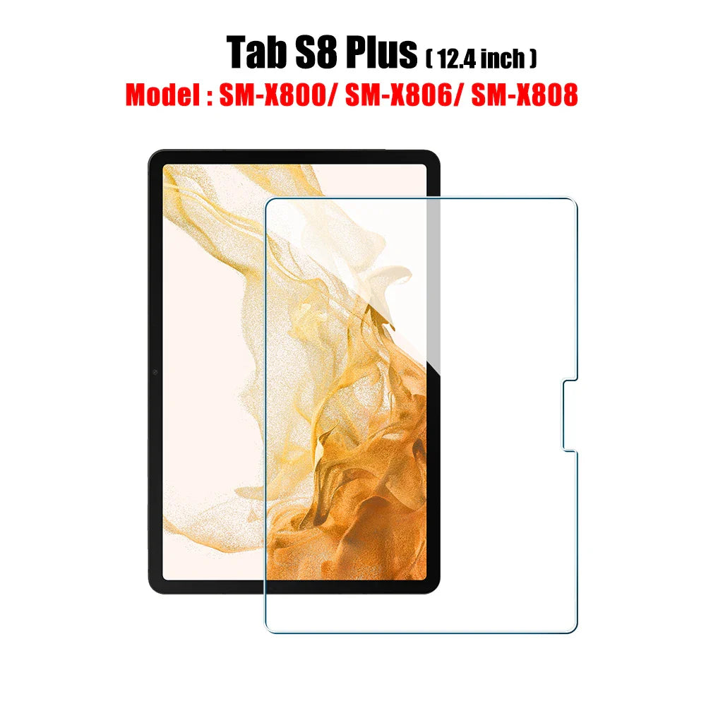 Tempered Glass Screen Protector for Galaxy Tab S6 Lite, A9/A9 Plus, A8, S7 FE, S8/S9/S9 Plus/S9 FE, S10/S11 — 1 Pack