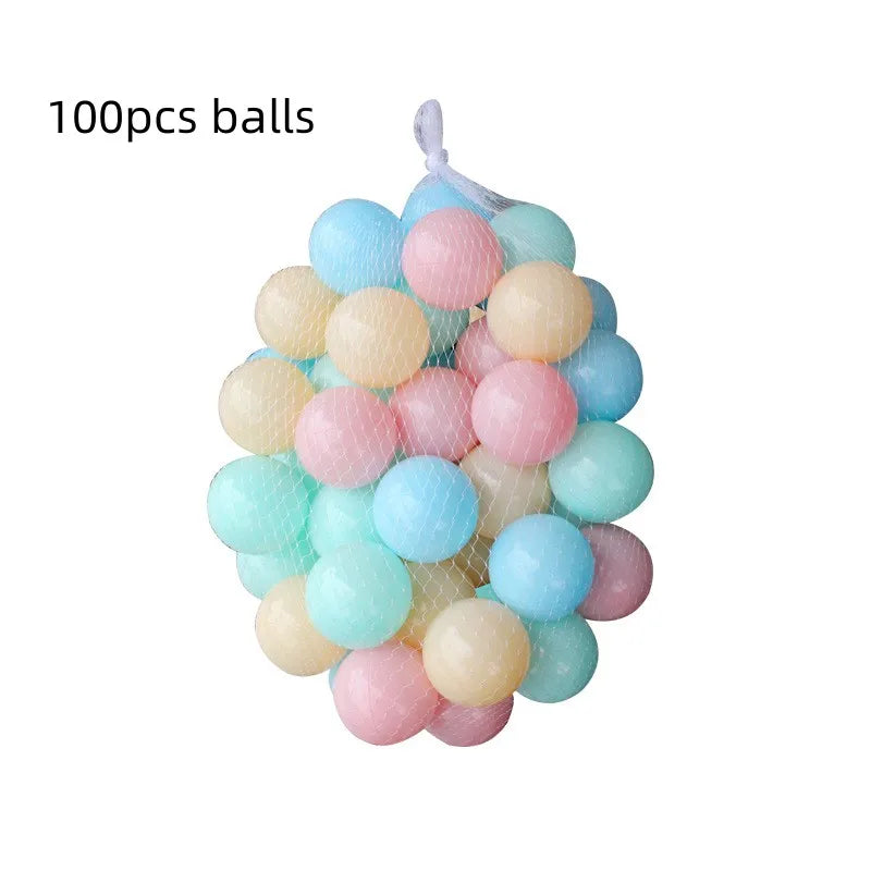 120 cm (47 in) Kids Playpen Ball Pit Tent with Basketball Hoop – Portable Indoor/Outdoor Children's Playhouse