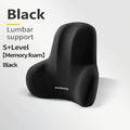 Memory Foam Lumbar Support Pillow for Car, Office and Gaming Chairs - Postpartum Waist Pain Relief Back Cushion